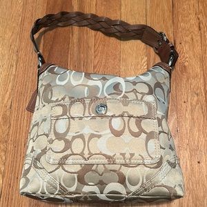 COACH‎ Signature Braided Chelsea Shoulder Bag New!!